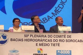 Foto - 50ª Reunião do Comitê de Bacia Hidrográfica Sorocaba e Médio Tietê