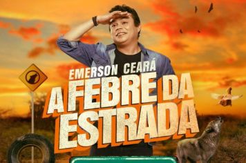 Comediante Emerson Ceará em Cerquilho com o show “A Febre da Estrada”   
