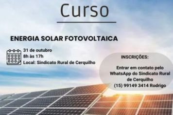 Curso de “Energia Solar Fotovoltaica”