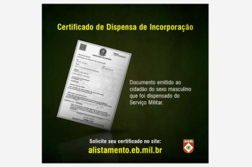 Atenção! COMUNICADO ao cidadão alistado dentro do prazo legal