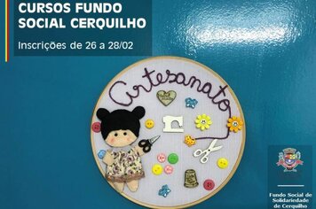 Fundo Social de Solidariedade de Cerquilho abre inscrições para novos cursos