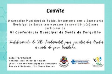 Secretaria e Conselho realizam VI Conferência Municipal de Saúde de Cerquilho