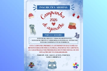 Fundo Social abre inscrições para a Campanha do Agasalho 2026