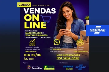 Sebrae abre curso gratuito e presencial de vendas online