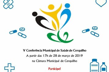 Prefeitura de Cerquilho convida para V Conferência Municipal de Saúde