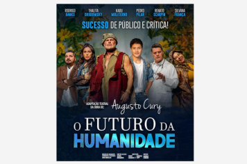 O Teatro Municipal de Cerquilho apresenta: O Futuro da Humanidade trazendo Kadu Moliterno para Cerquilho. 