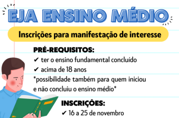 Escola Vitória informa sobre inscrições para manifestação de interesse no EJA Ensino Médio