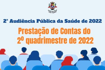 2ª Audiência Pública da Saúde de 2022 acontece no dia 28 de setembro