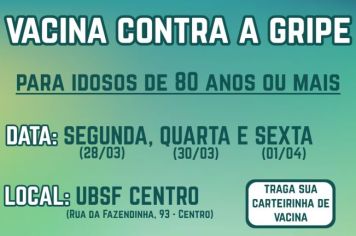 Prefeitura de Cerquilho informa sobre vacinação contra a Gripe nesta semana