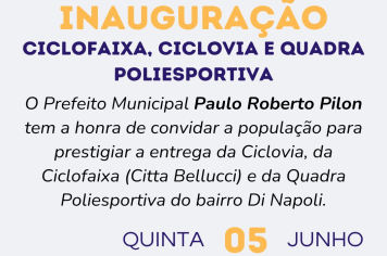 A Prefeitura convida todos para prestigiar mais uma grande conquista! Veja mais 