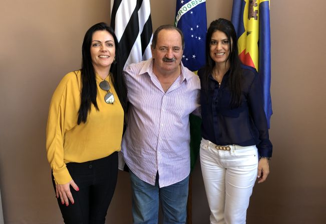 Prefeito Aldo recebe visita de assessoras da Deputada Valéria Bolsonaro