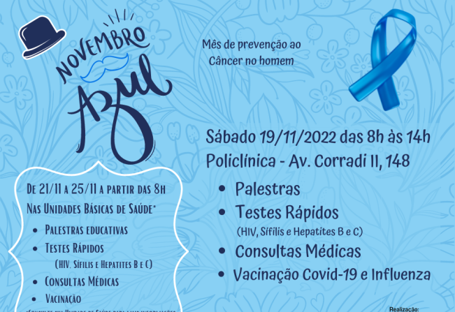 Prefeitura informa programação especial do Novembro Azul em Cerquilho