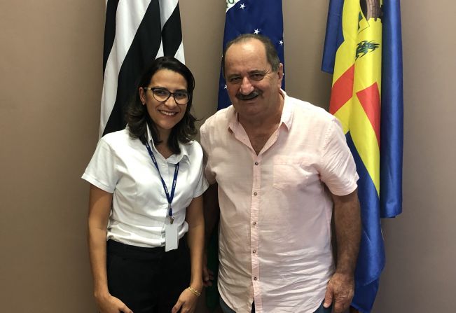 Prefeito Aldo recebe visita de nova diretor técnica do Detran Cerquilho