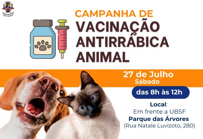 A Prefeitura de Cerquilho, por meio da Secretaria Municipal de Saúde e Promoção Social - Setor Zoonoses, informa a população sobre a vacinação antirrábica de rotina para cães e gatos