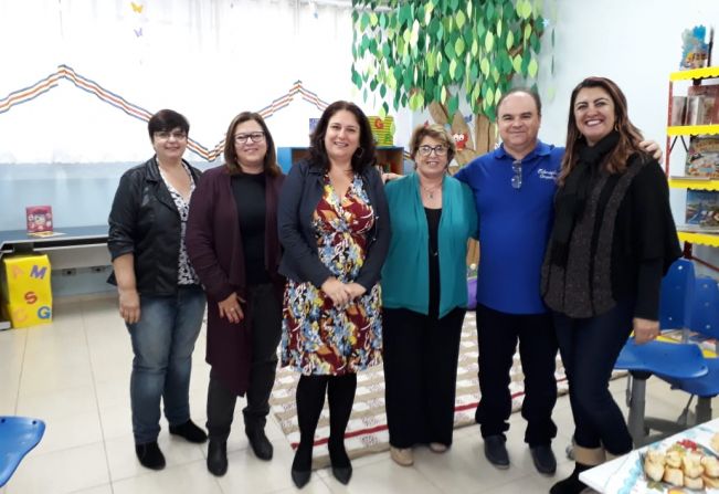 EMEBE Cerquilho recebe visita da Secretária de Educação de Laranjal Paulista