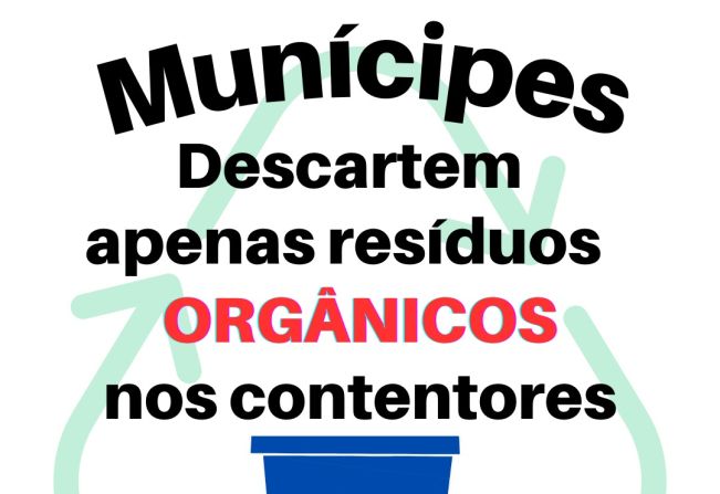 Prefeitura de Cerquilho, por meio da Secretaria da Agricultura, Abastecimento e Meio Ambiente pede encarecidamente a toda a população sobre o descarte correto no contentor azul.