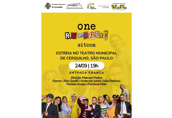 A aguardada série brasileira One Republic terá sua estreia oficial na terça, 24 de setembro, às 19 horas, no Teatro Municipal de Cerquilho. 