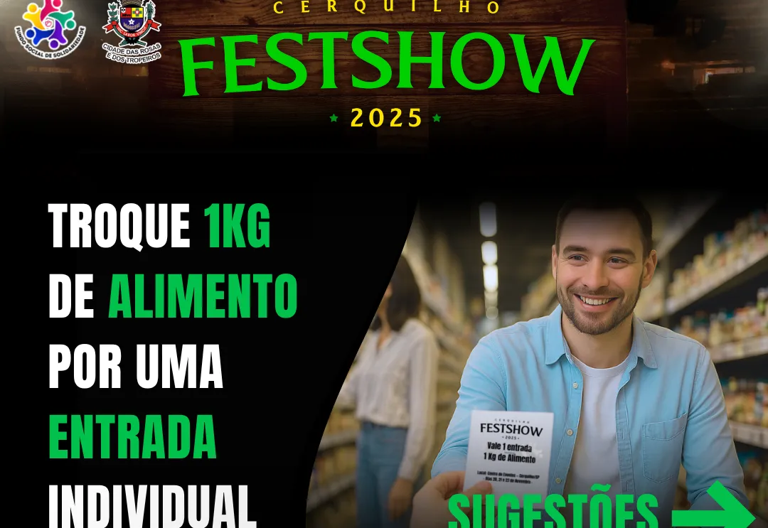 Cerquilho Fest Show 2025 — Ingressos Solidários