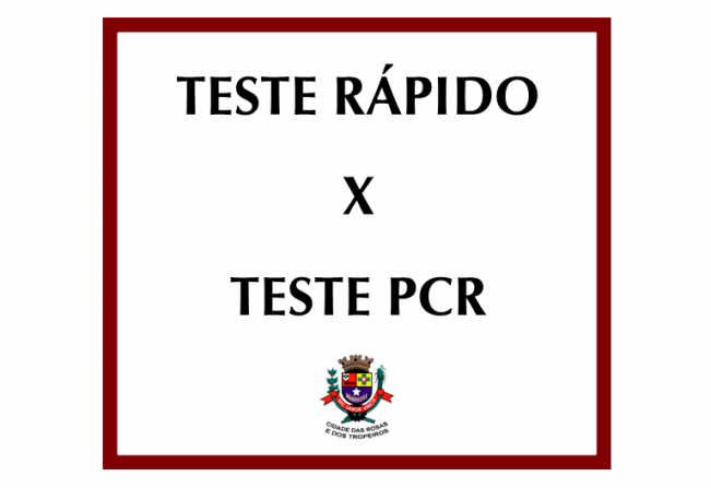 Entenda: Teste Rápido X Teste PCR
