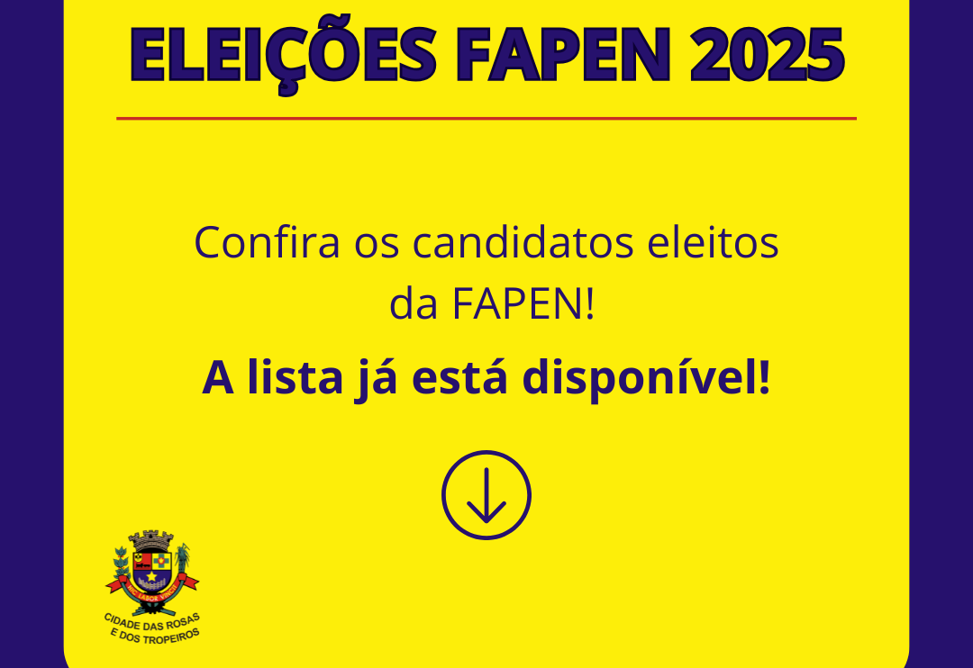 A FAPEN divulga oficialmente a lista de candidatos eleitos como representantes dos servidores nos Conselhos. Confira