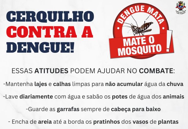 Prefeitura de Cerquilho faz alerta a população sobre a dengue 