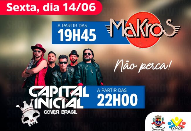 Confira a programação musical da 14ª Festa da Nações de Cerquilho, que acontecerá nos dias 14, 15 e 16 de junho.