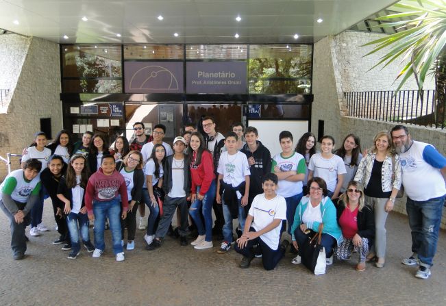 Alunos vencedores da 3ª Feira Municipal de Ciências visitam o Planetário Do Ibirapuera e a Escola De Astrofísica