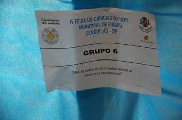 Foto - IV Feira de Ciências de Cerquilho