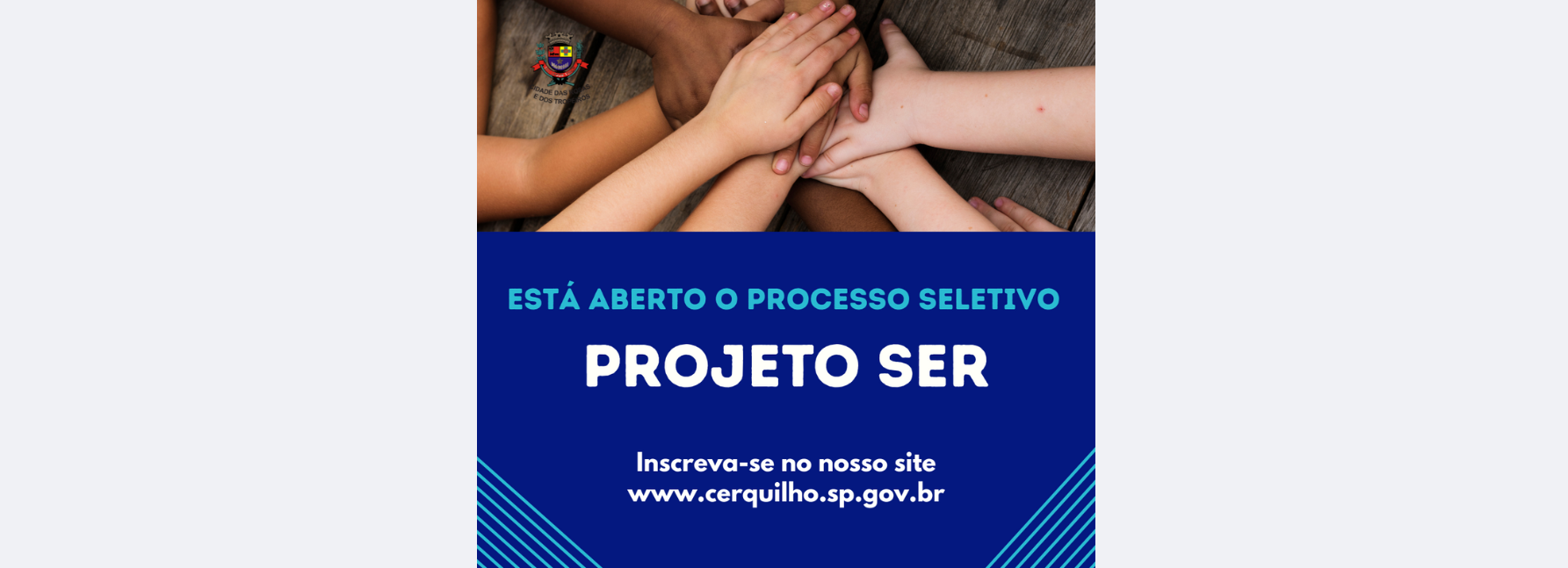 Estão abertas as inscrições para o processo seletivo do Projeto SER – Serviço Especializado de Reabilitação para crianças e adolescentes com transtornos do neurodesenvolvimento. Veja mais!