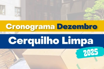 Cronograma do programa Cerquilho Limpa para o mês de dezembro