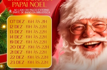 O Papai Noel já chegou em Cerquilho!