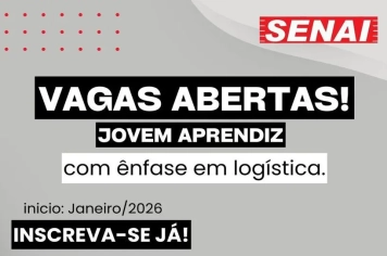 VAGAS ABERTAS – SENAI CERQUILHO!