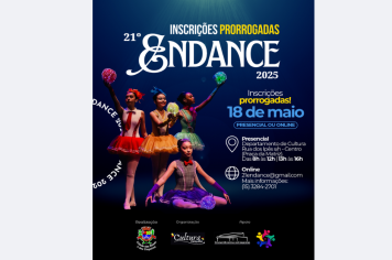 INSCRIÇÕES PRORROGADAS – 21º ENDANCE. Confira