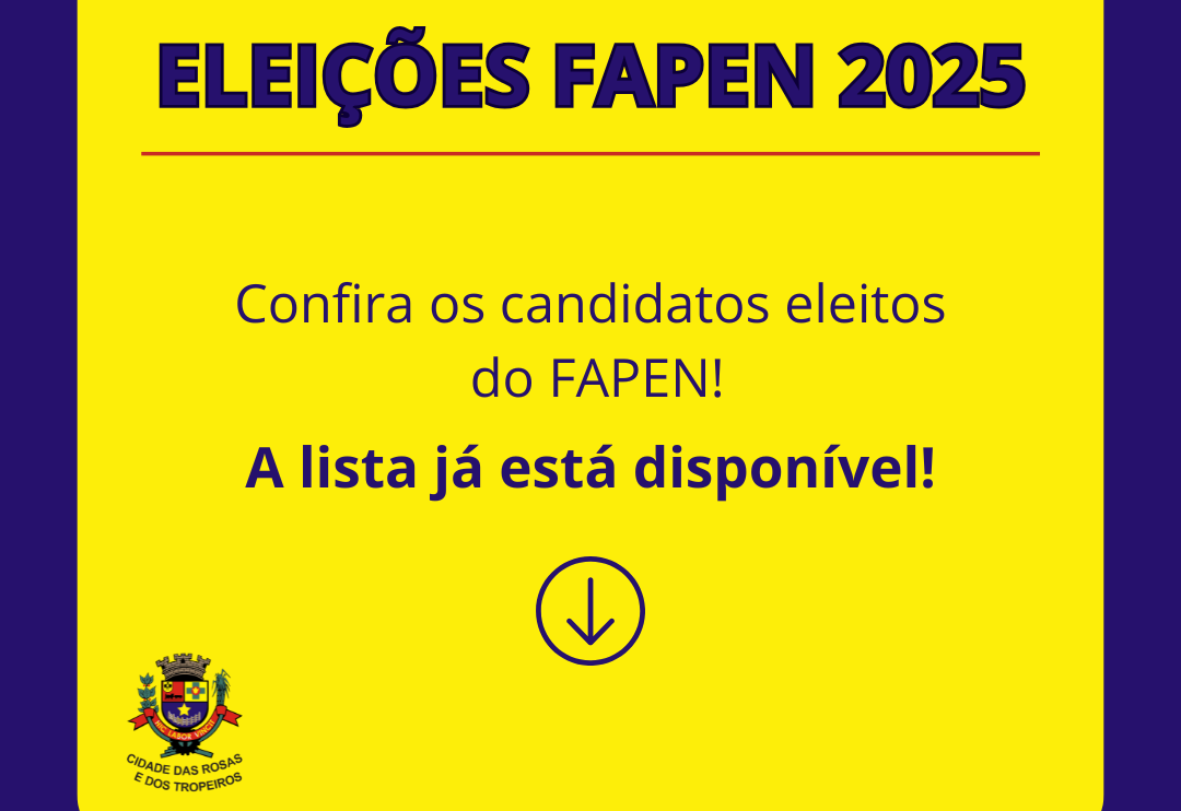 A FAPEN divulga oficialmente a lista de candidatos eleitos como representantes dos servidores nos Conselhos. Confira