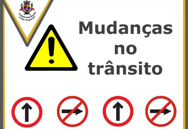 Diretoria de Trânsito realiza mudanças em ruas da cidade